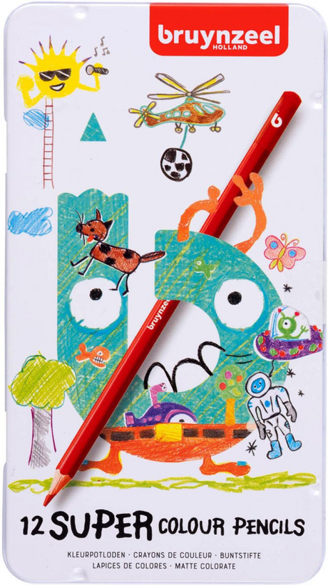 Crayons de couleur super Bruynzeel, 12 pcs.