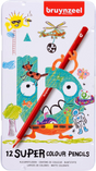 Crayons de couleur super Bruynzeel, 12 pcs.
