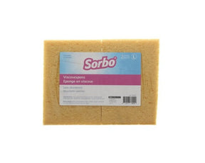 Éponge viscose Sorbo l 16x11x3,5cm paquet de 2 pièces