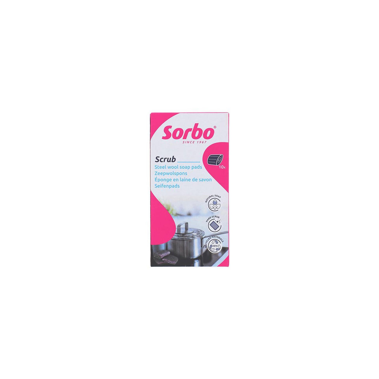 Éponges en laine de savon Sorbo 10 pièces