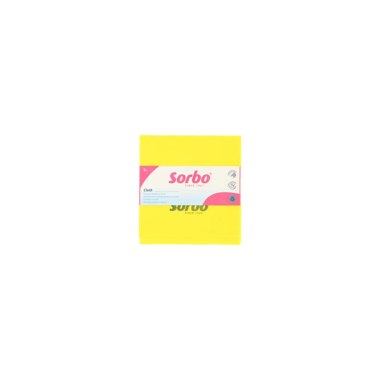 Filets Sorbo jaune 38x38cm 5 pièces