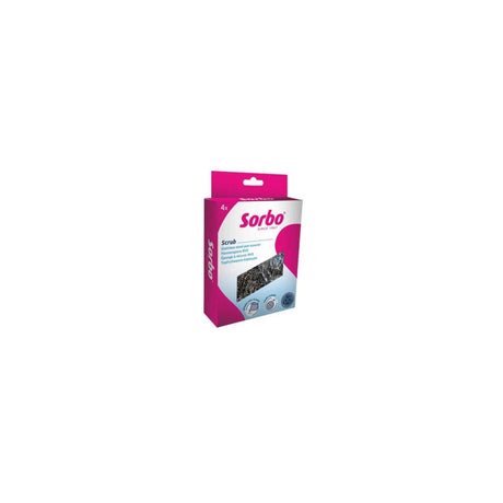 Éponges à poêle Sorbo inox 18 grammes 4 pièces