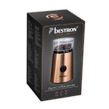 Bestron acg1000co moulin à café électrique cuivre