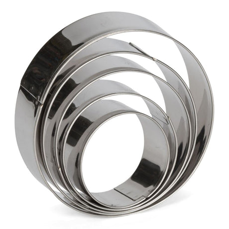 Emporte-pièce Patisse inox 5 pièces rond