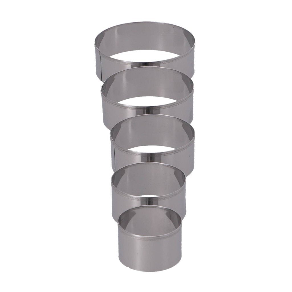 Patisse set d'emporte-pièces ronds en inox, 5 pièces | 4 pièces