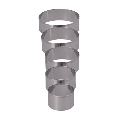 Emporte-pièce Patisse inox 5 pièces rond