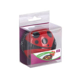 Patisse minuterie de cuisine coccinelle 6 cm noir rouge