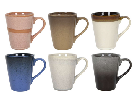 Tasse à café avec terre d'oreille 310 ml | 6 pièces