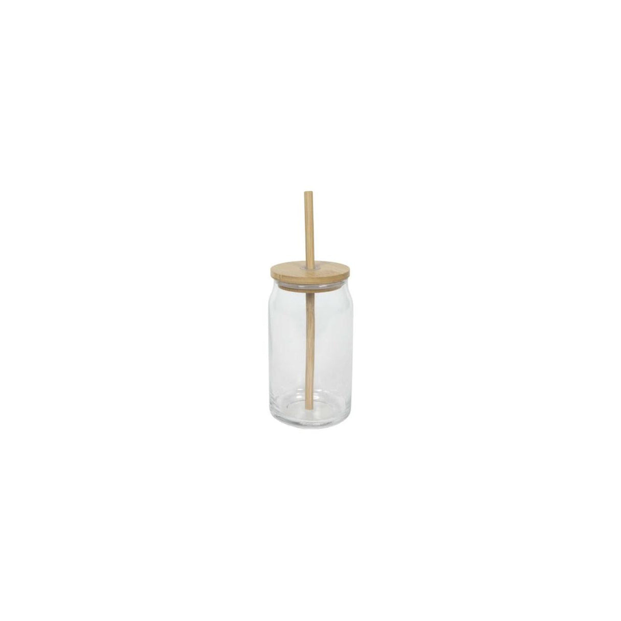 Verre à boire couvercle en bambou + paille 500ml