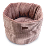 Entworfen von Lotte, entworfen von Lotte Cat Basket, Rippen 50 x 35 cm Pink