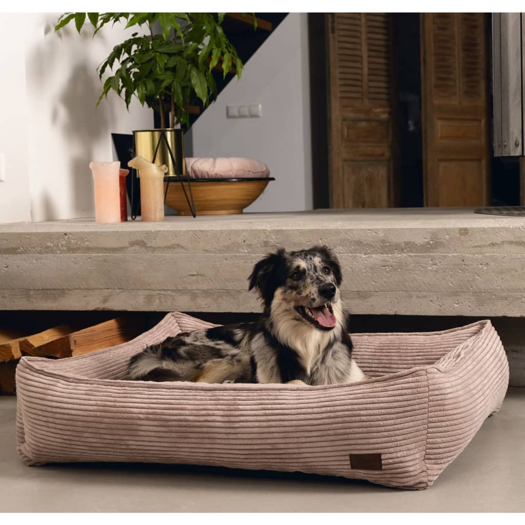 Entworfen von Lotte, entworfen von Lotte Dog Basket, Rippen 65x60x20 cm Pink