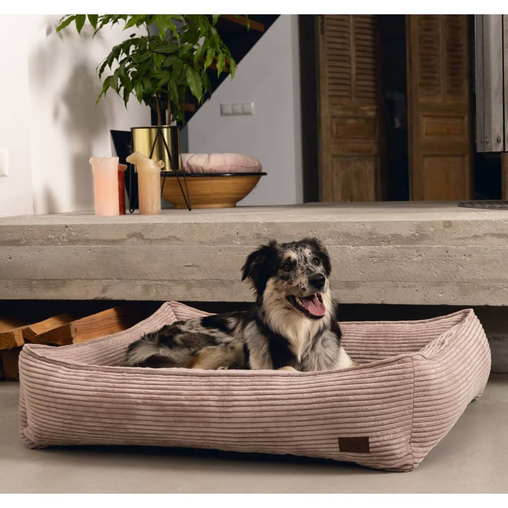 Entworfen von Lotte, entworfen von Lotte Dog Basket, Rippen 80x70x22 cm Pink