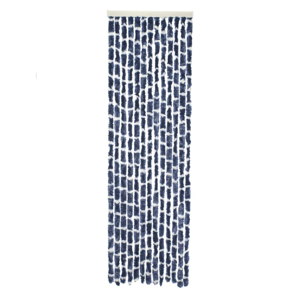 Travellife Travellife Fly Curtain Chenille Stripe 185x56 cm azul y blanco