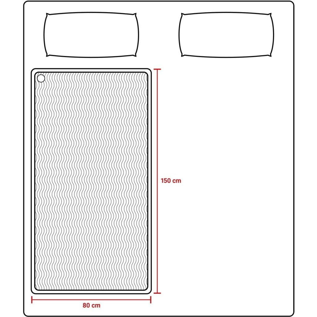 Tomado teb1510w couverture électrique 150x80 cm polaire blanche