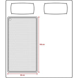 Tomado teb1510w couverture électrique 150x80 cm polaire blanche