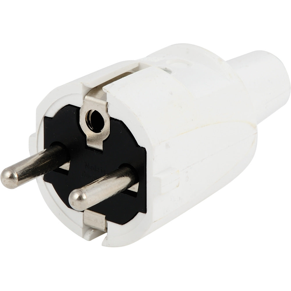 Scanpart plug with RA, PVC White