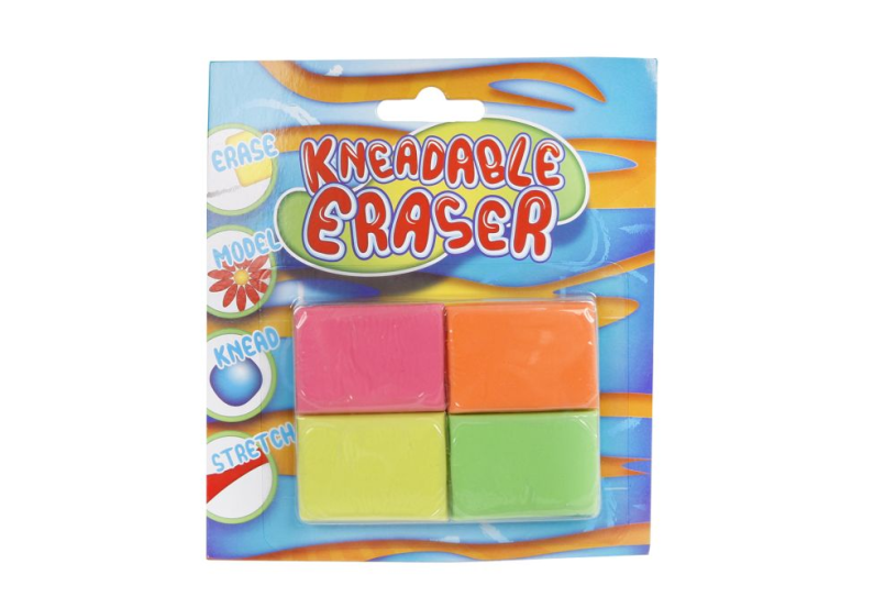 Gommes pétrissables, 4 pcs.