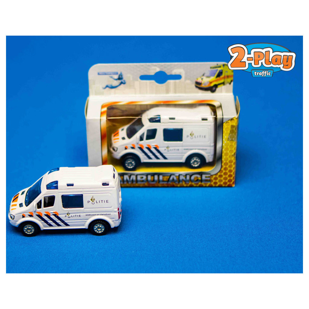 Kids Globe Globe Die Cast Police Car NL, 8 cm