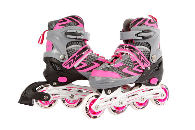 Patins à roues alignées Street Rider rose gris, taille 37-40