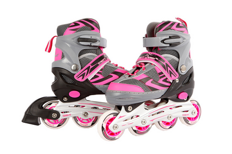 Patins à roues alignées Street Rider rose gris, taille 37-40