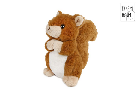 Peluche écureuil Take me home, 15 cm