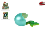 Oeuf d'expédition dans la jungle avec crocodile en croissance, 6 cm