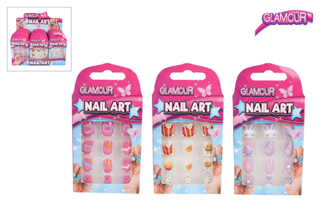 Ongles artificiels Glamour, 12 pcs.