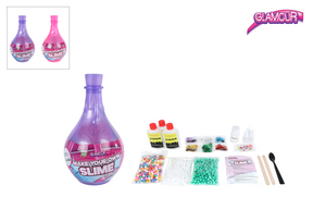 Glamour fabriquez votre propre slime dans une bouteille magique 2 assortis