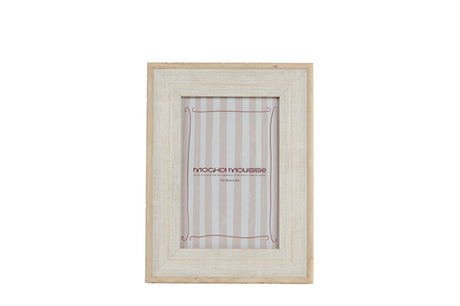 Fotolijst kaat (10x15) oud wit polystone 16x21x2cm