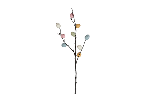 Kunsttak eggs multicolor 50cm