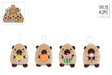 Peluche capybara Take me home - 14 cm