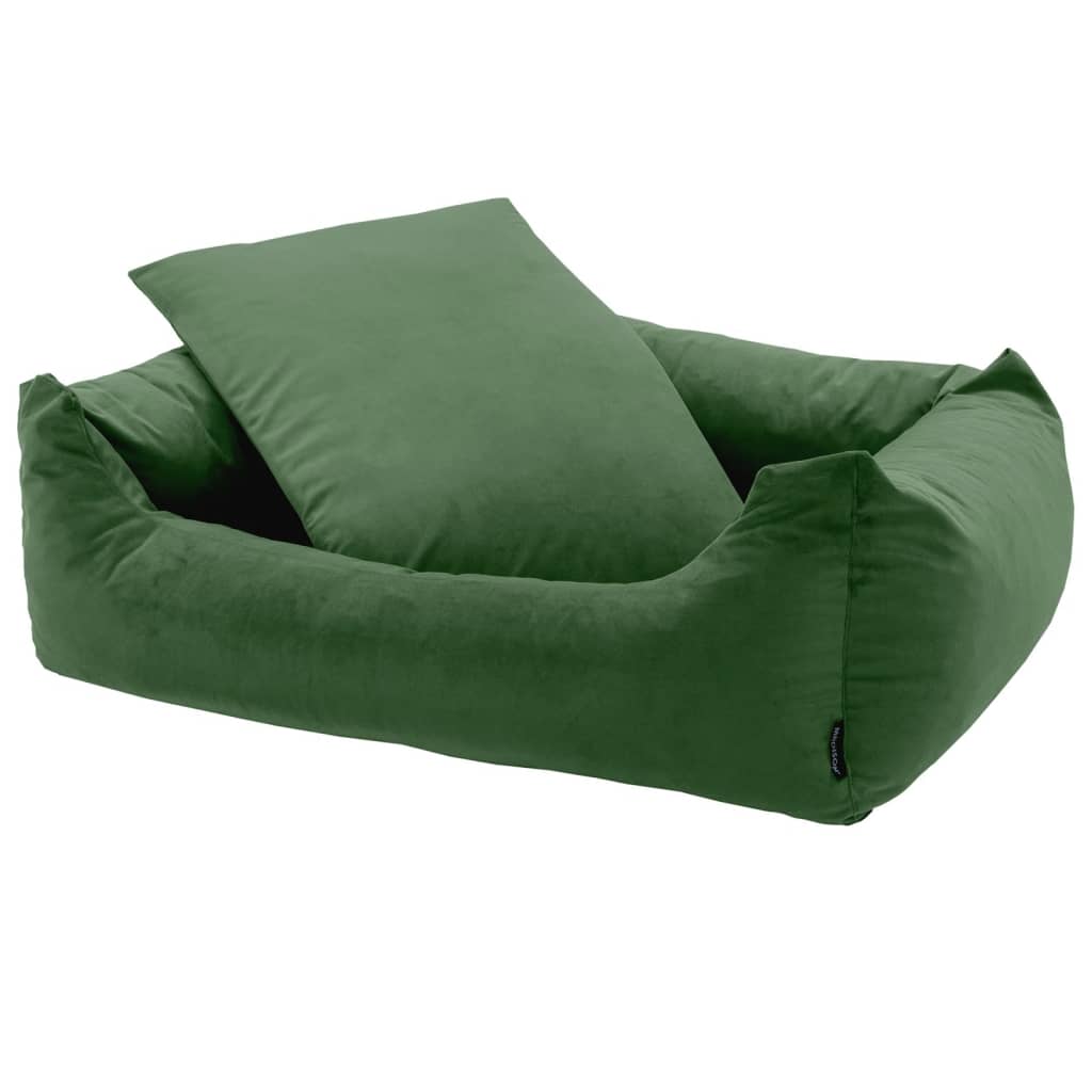 Madison Dog Bed Velvet 120x95x28 cm grøn