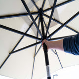 Madison Parasol Elba 300 cm grå