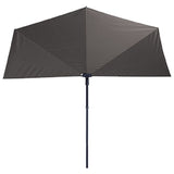 Madison Balkon Parasol Sonnenwelle 270x150 cm hellgrau