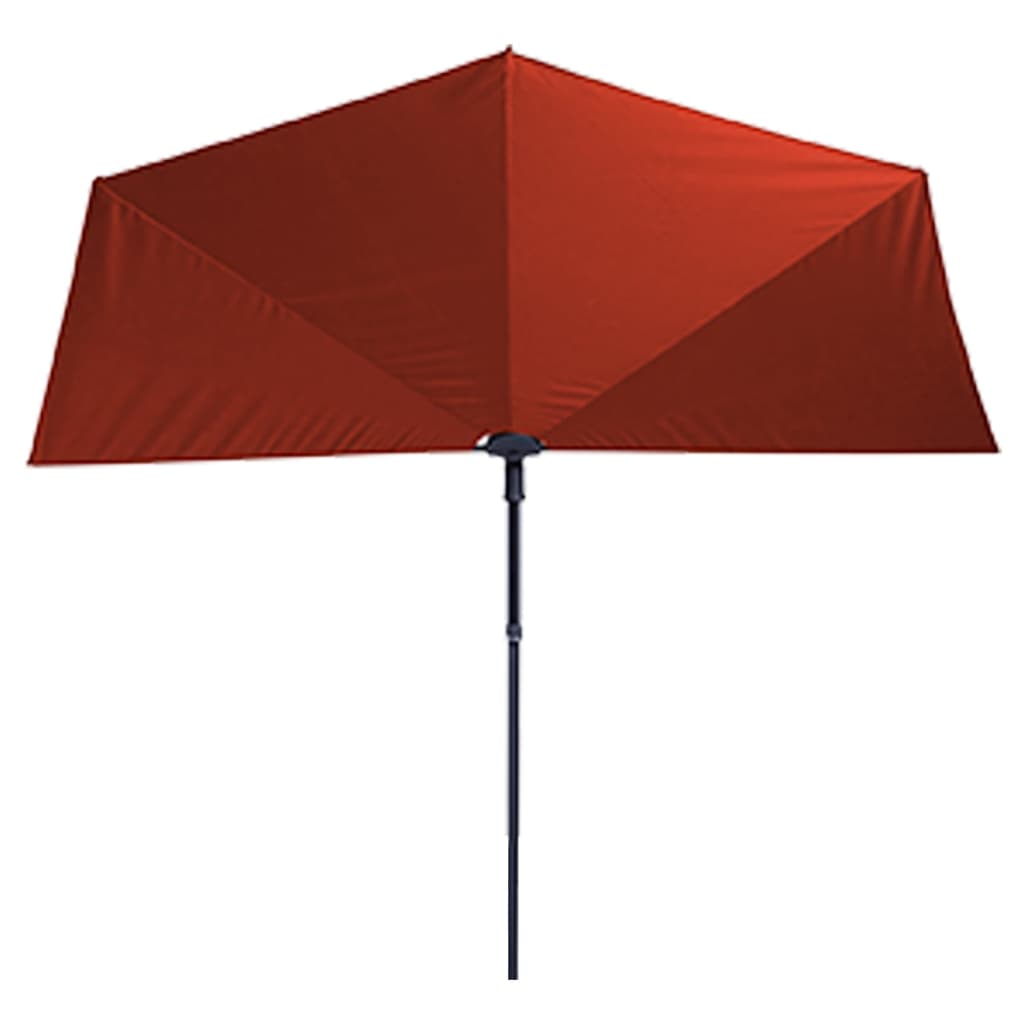 Madison Balcony Parasol Sun Wave 270x150 cm Brick Red