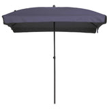 Madison Parasol Patmos luksusowy prostokątny 210x140 cm szafirowy niebieski