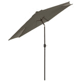 Madison Parasol Tenerife Round 300 cm Gray