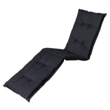 Madison Lounger Cushion Basic 200x60 cm noir