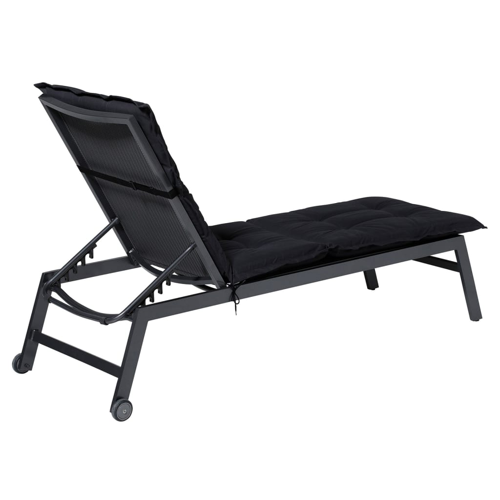 Madison Lounger Cushion Basic 200x60 cm nero