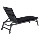 Madison coussin de transat basic 200x60 cm noir