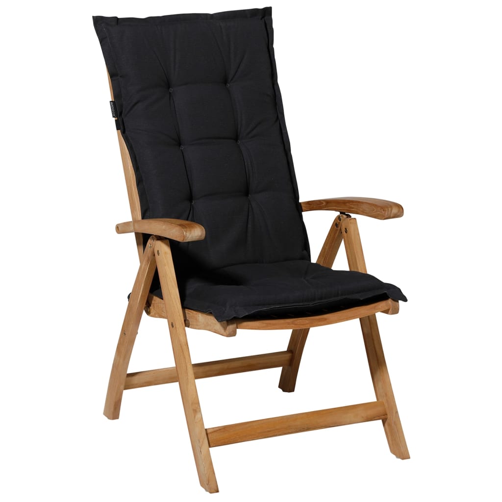 Madison CHAIR KUSHIONY mat héijen Réck Panama 123x50 cm schwaarz