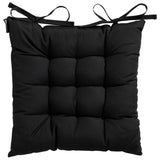 Madison Seat Cushion Panama 46x46 cm noir