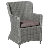 Cojín de asiento de Madison para silla de jardín de mimbre Panamá 48x48 cm taupe