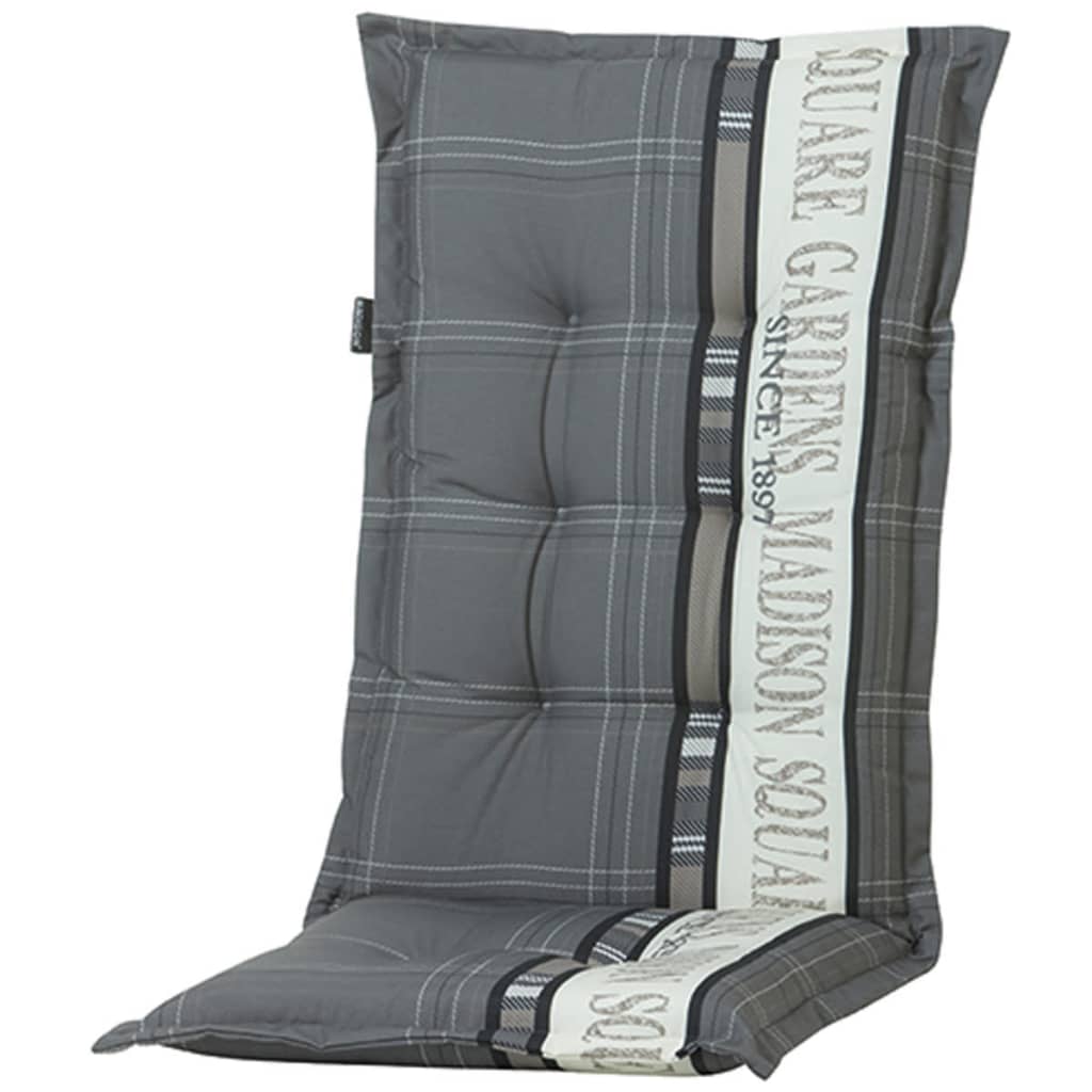 Madison Chair Pute med High Back Garden 123x50 cm Gray Phosa056