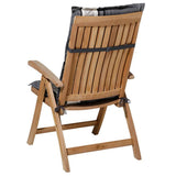 Madison Chair Pute med High Back Garden 123x50 cm Gray Phosa056