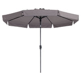 Madison Parasol Flores Luxury alrededor de 300 cm Taupe