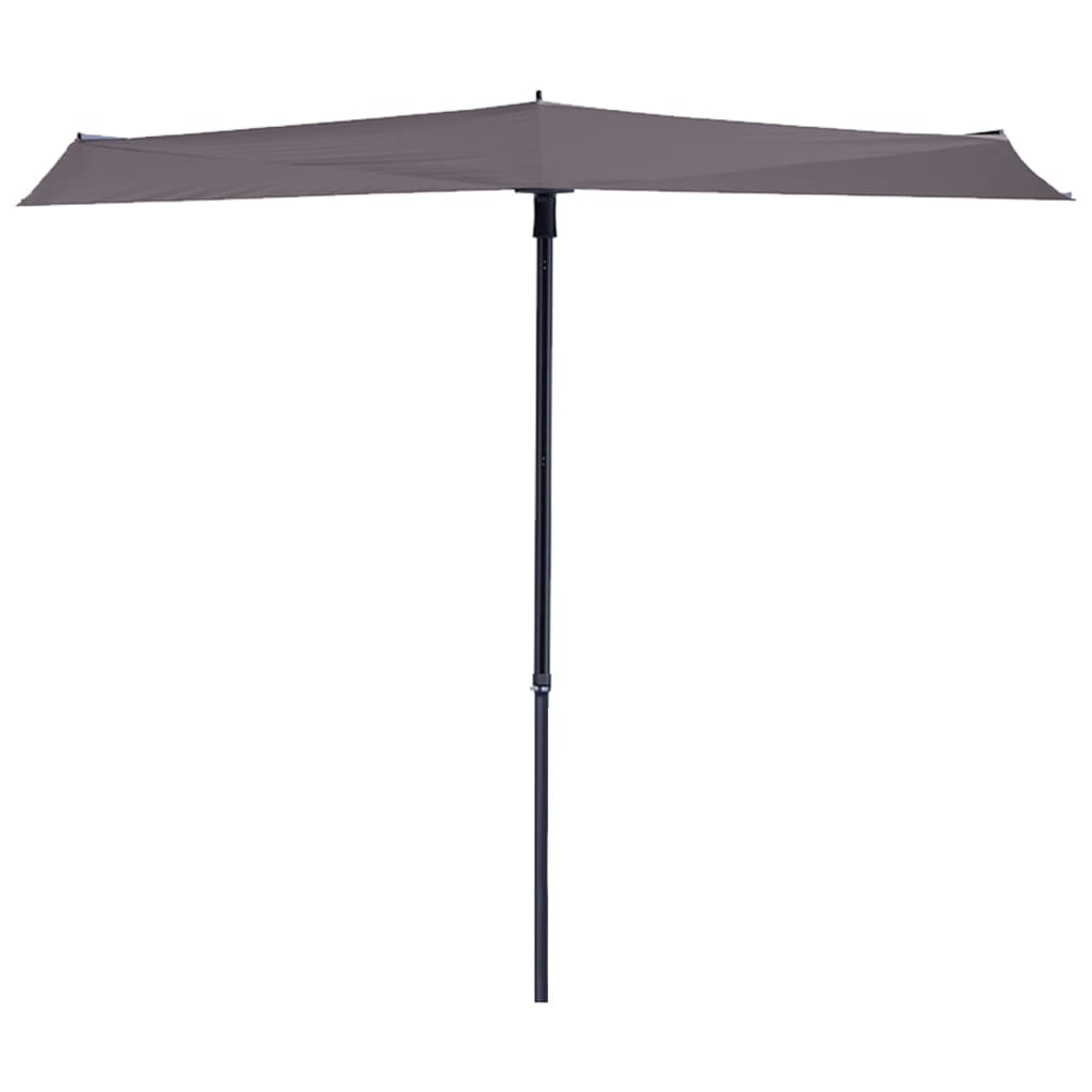 Madison balkonparasol sun wave 270x150 cm taupe pac3p015