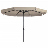 Madison Parasol Syros luxury around 350 cm ecru