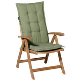 Madison CHAIR KUSHIOUN MAT Héich Réck Panama 123x50 cm Saliegroen