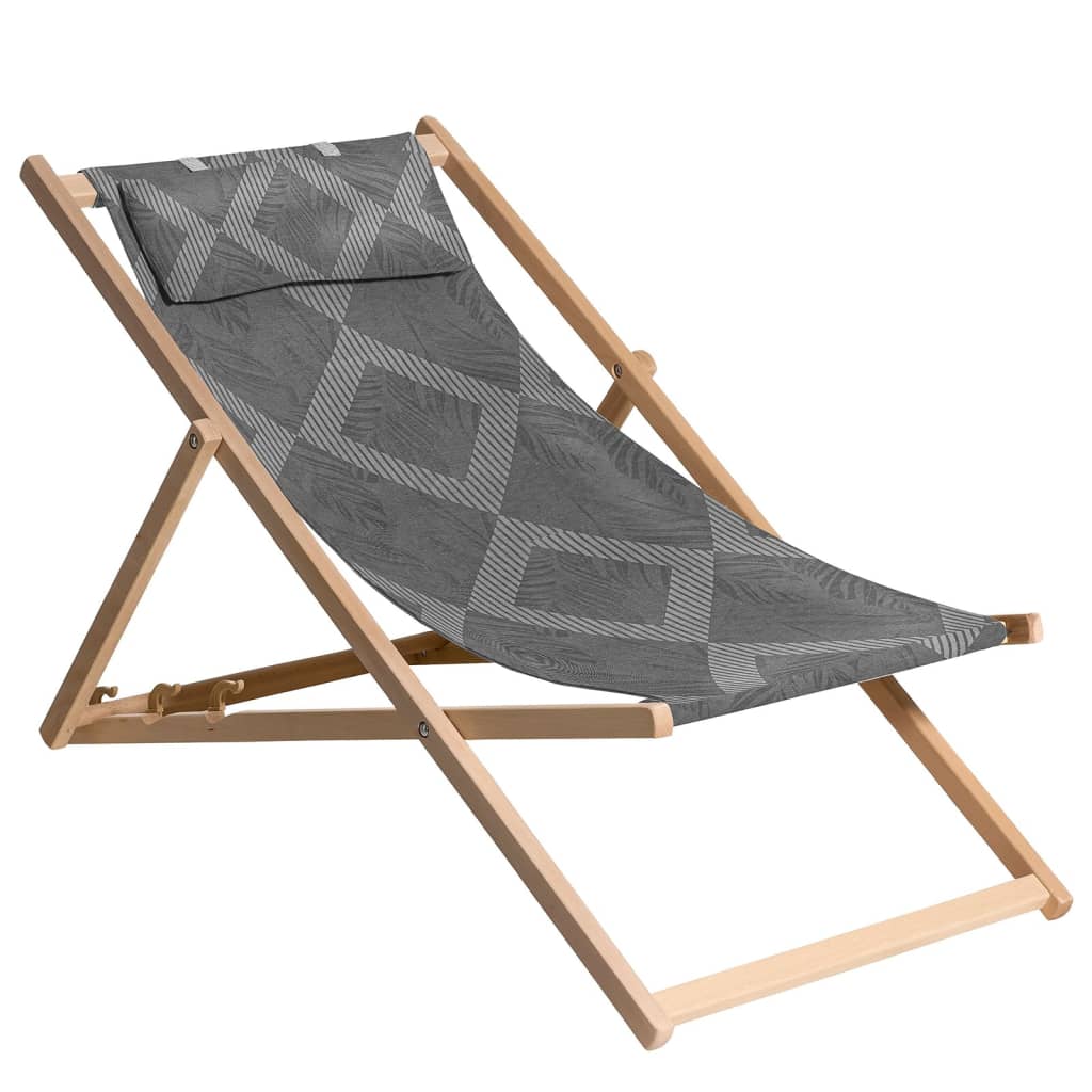 Madison Beach Chair Demi 55x90x87 cm dřevo šedá